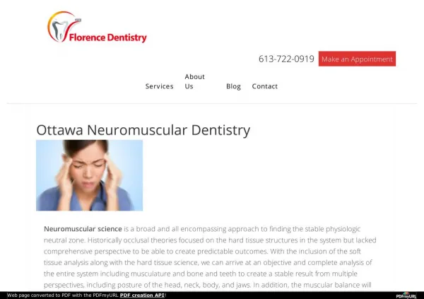 Ottawa Neuromuscular Dentistry Services