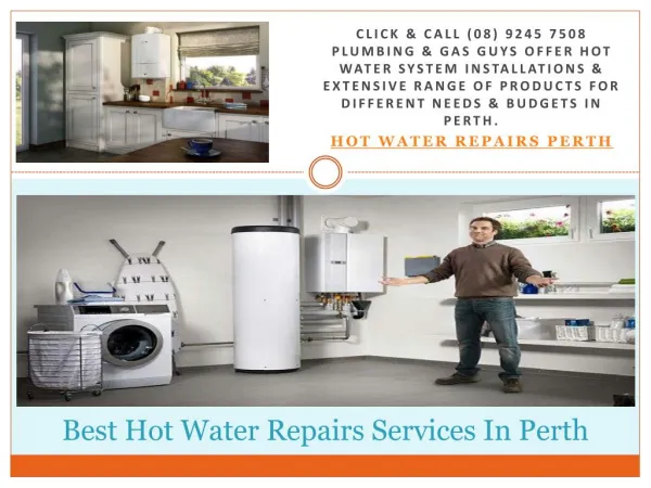 Best Hot Water Repairs Services In Perth