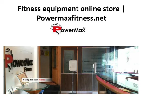 Fitness equipment online store