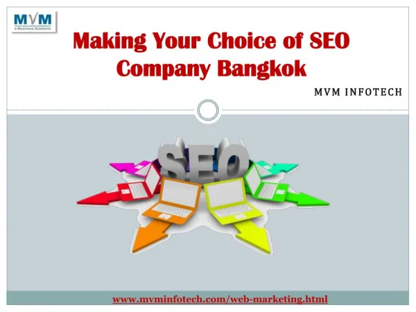 Making Your Choice of SEO Company Bangkok