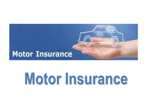 MOTOR VEHICLE INSURANCE QUOTE