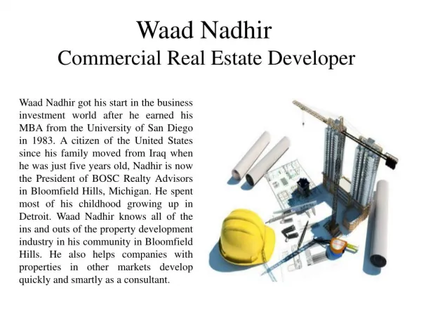 Waad Nadhir-Commercial Real Estate Developer