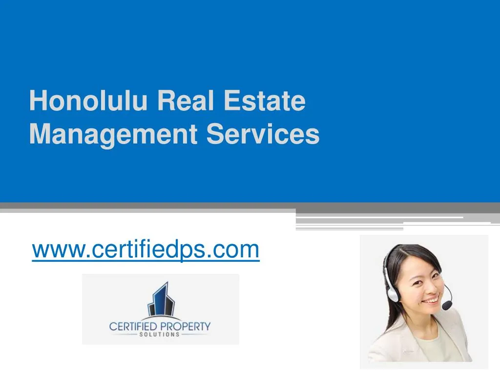 honolulu real estate management services