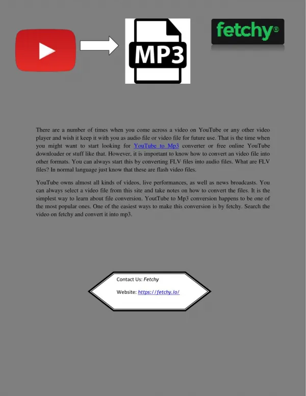 Convert youtube videos to mp3