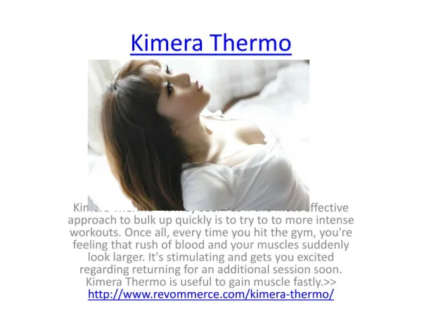 Build Your Muscle Powerfull With Kimera Thermo