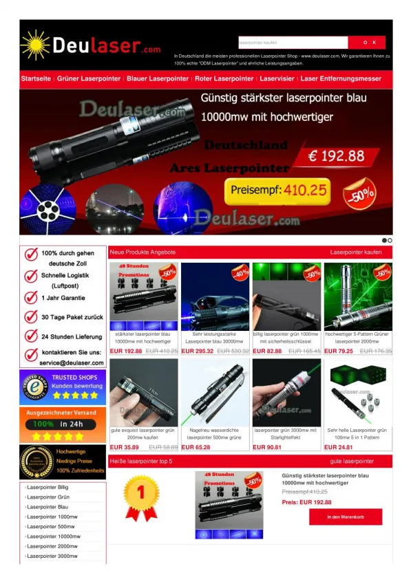 laserpointer shop www.deulaser.com