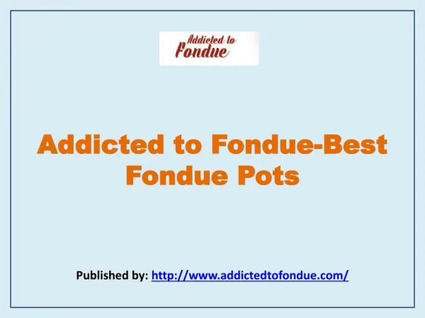 Best Fondue Pots