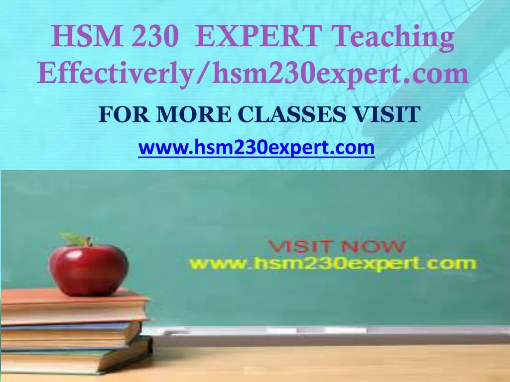 hsm 230 expert teaching effectiverly hsm230expert com