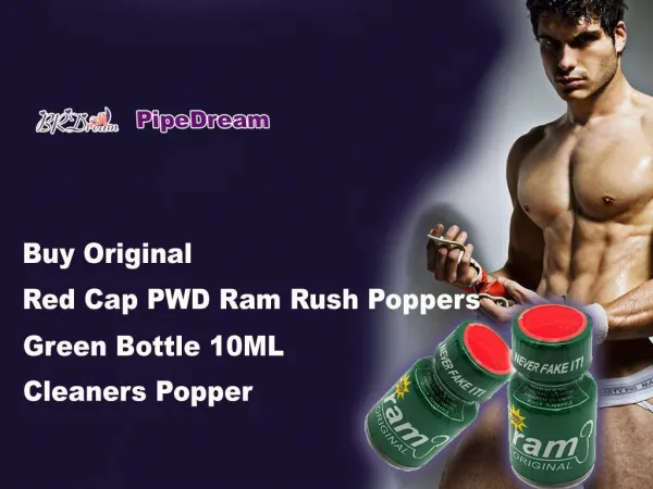 Buy Original Red Cap PWD Ram Rush Poppers Green Bottle 10ML Cleaners Popper