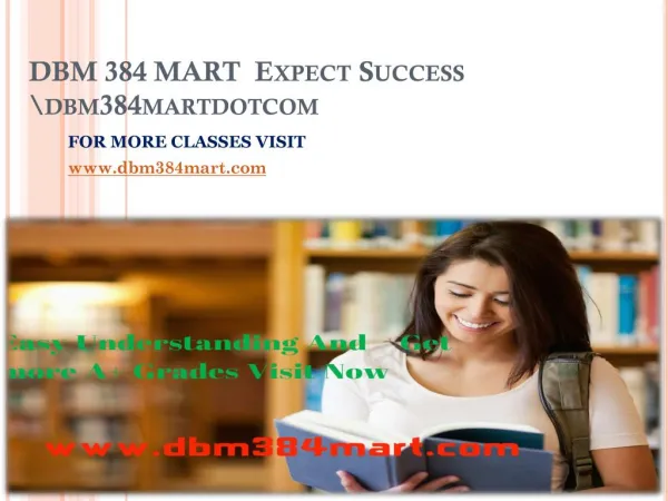DBM 384 MART Expect Success dbm384martdotcom