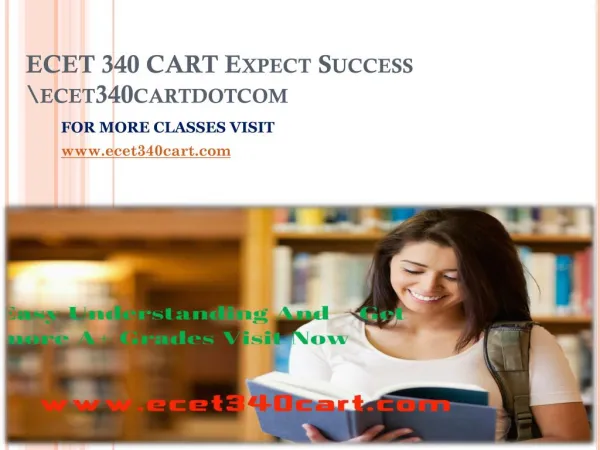 ECET 340 CART Expect Success ecet340cartdotcom
