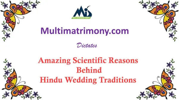 Amazing Scientific Reasons behind Hindu Wedding Traditions