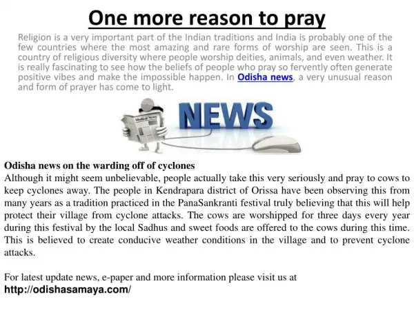 Odisha news headlines today