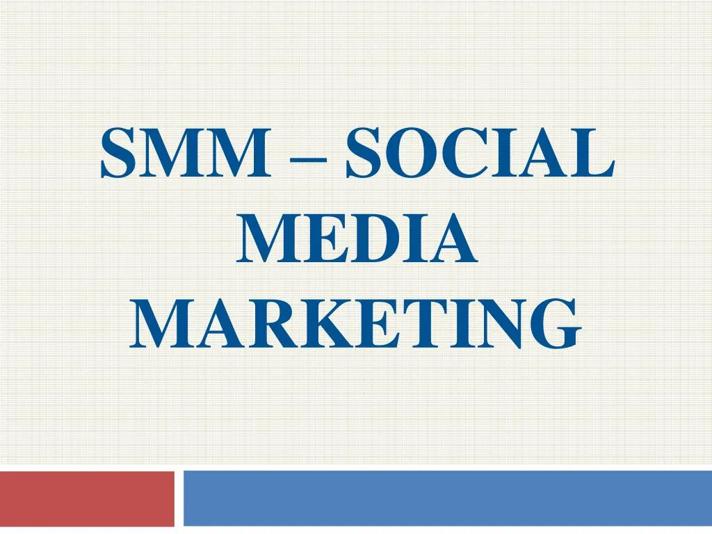 smm social media marketing