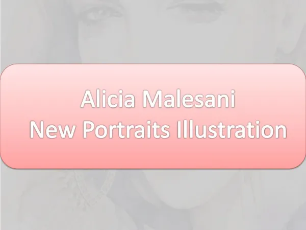 Alicia Malesani New Portraits Illustration