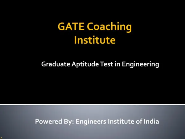 Best Institute For GATE Coaching In Delhi