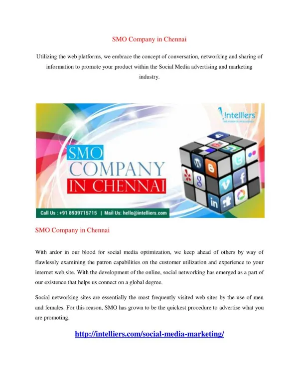 SMO Company in Chennai