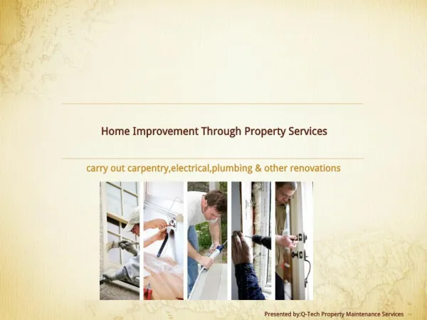Home Improvement Through Property Services