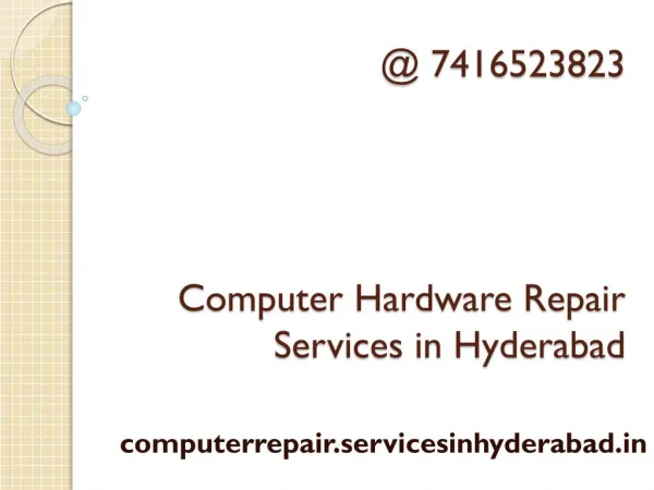 computer hardware repair services in hyderabad