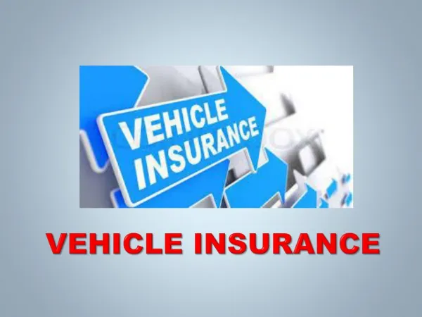 VEHICLE INSURANCE RATE