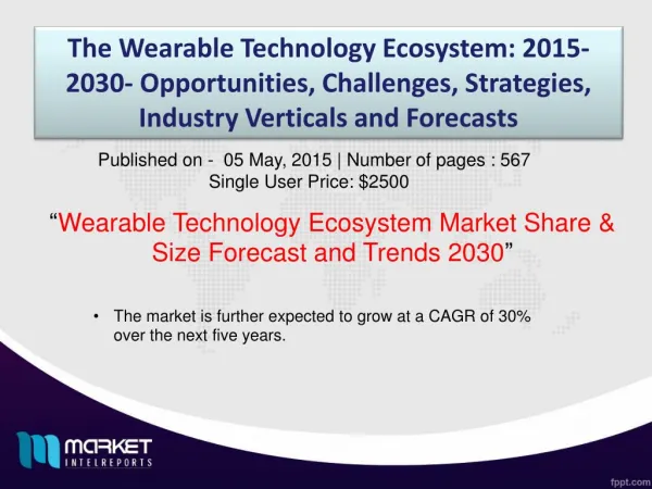 Wearable Technology Ecosystem Market Forecast & Future Industry Trends