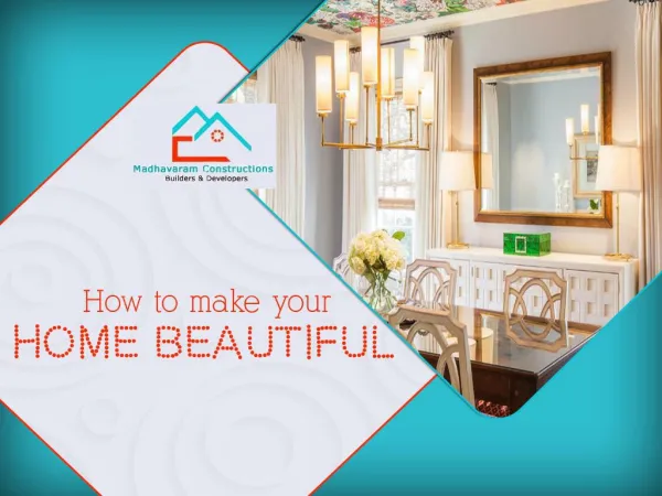 How to make your Home Beautiful