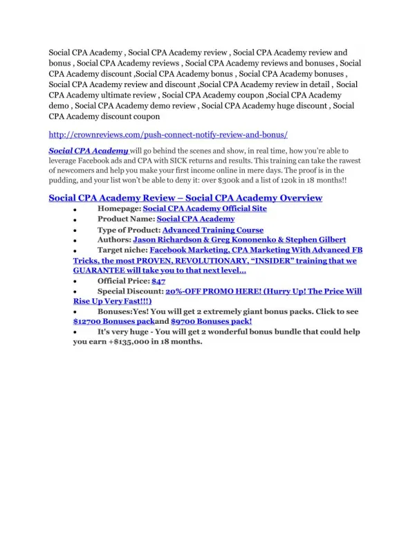 Social CPA Academy reviews and bonuses-- Social CPA Academy