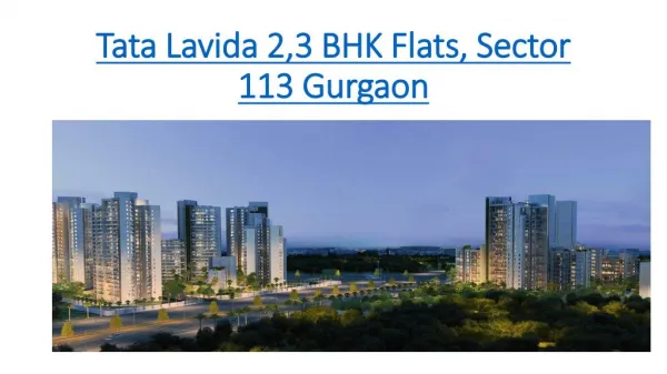 Tata Lavida - | 9696200200 | sector 113 Gurgaon