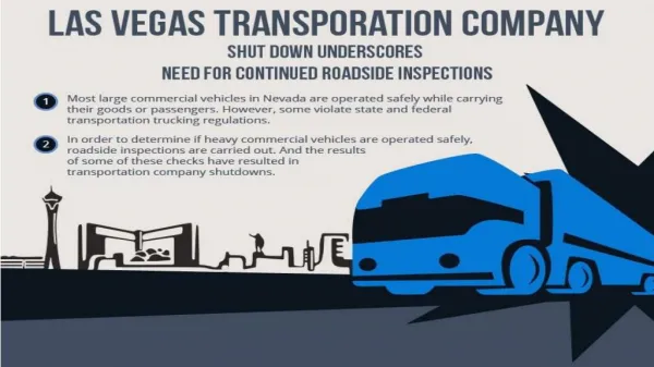 Las Vegas transporation company shut down underscores need for continued roadside inspections