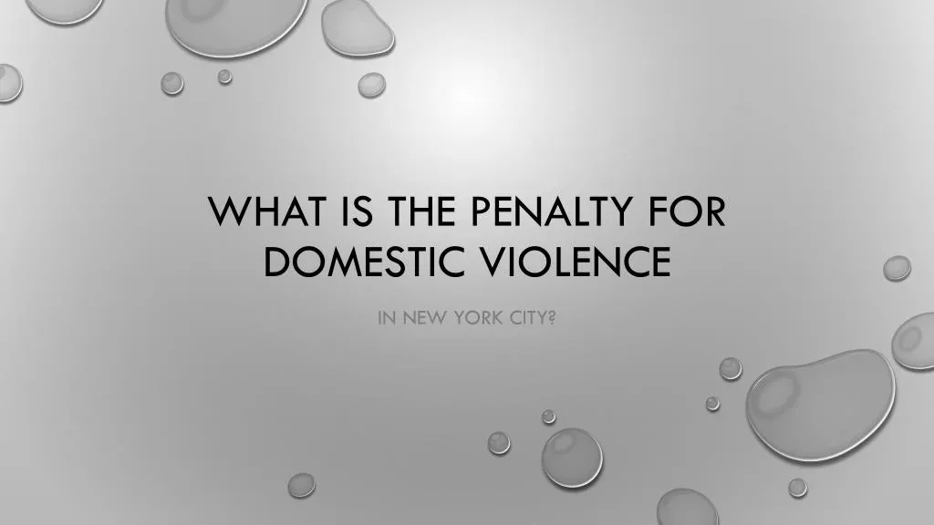 what is the penalty for domestic violence