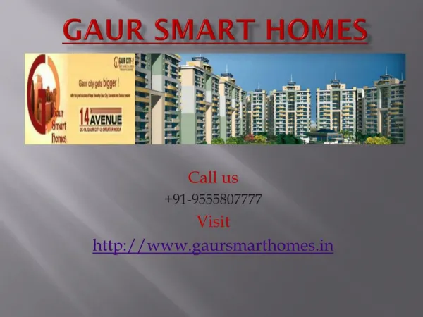 Gaur Smart Homes Gaur City 2