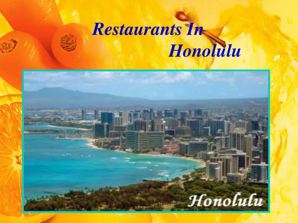 Best Restaurants in Honolulu