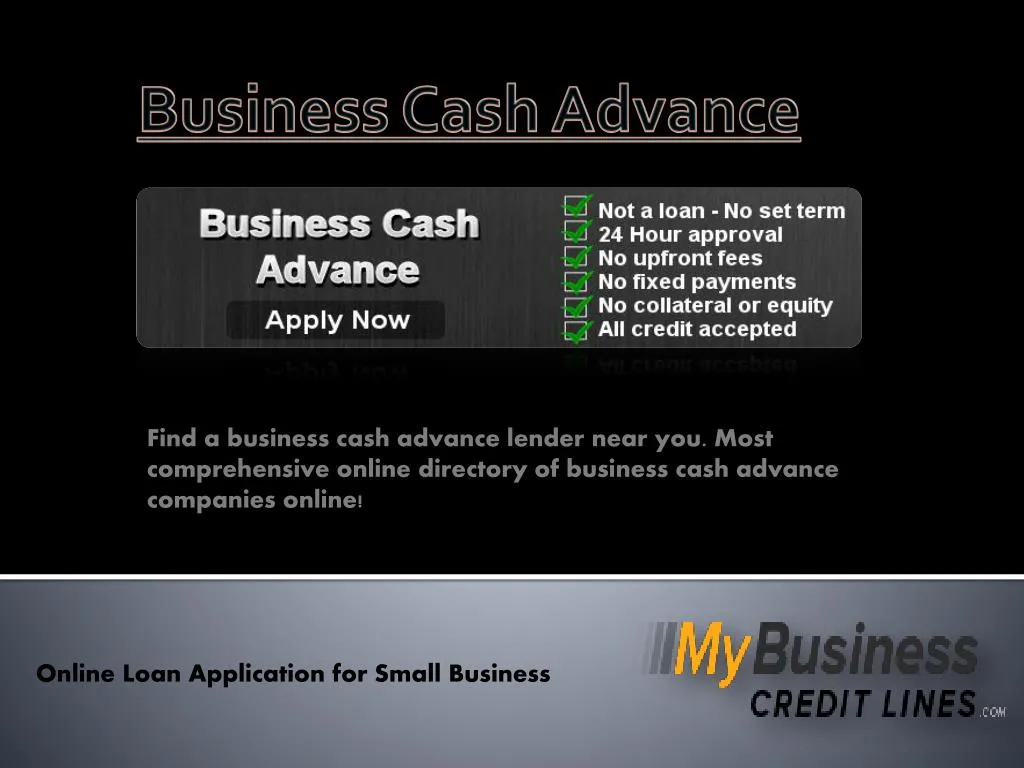 business cash advance