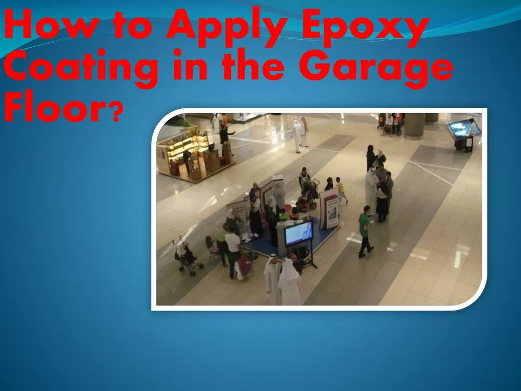 how to apply epoxy coating in the garage floor