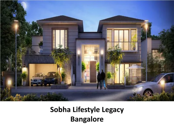 Sobha Lifestyle Legacy