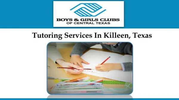 Tutoring Services In Killeen, Texas