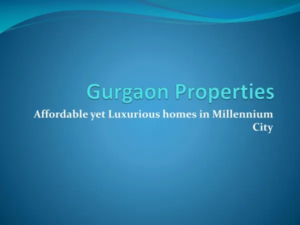 Property in Gurgaon for Sale at BookMyHouse
