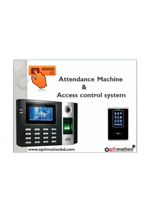 Time Attendance System & Access Control System In Bangladesh