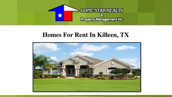 Homes For Rent In Killeen, TX