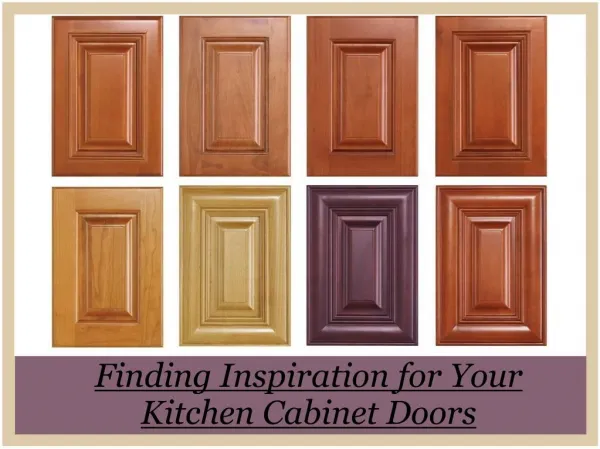 Finding Inspiration for Your Kitchen Cabinet Doors