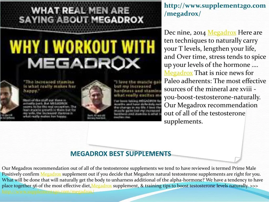 megadrox best supplements