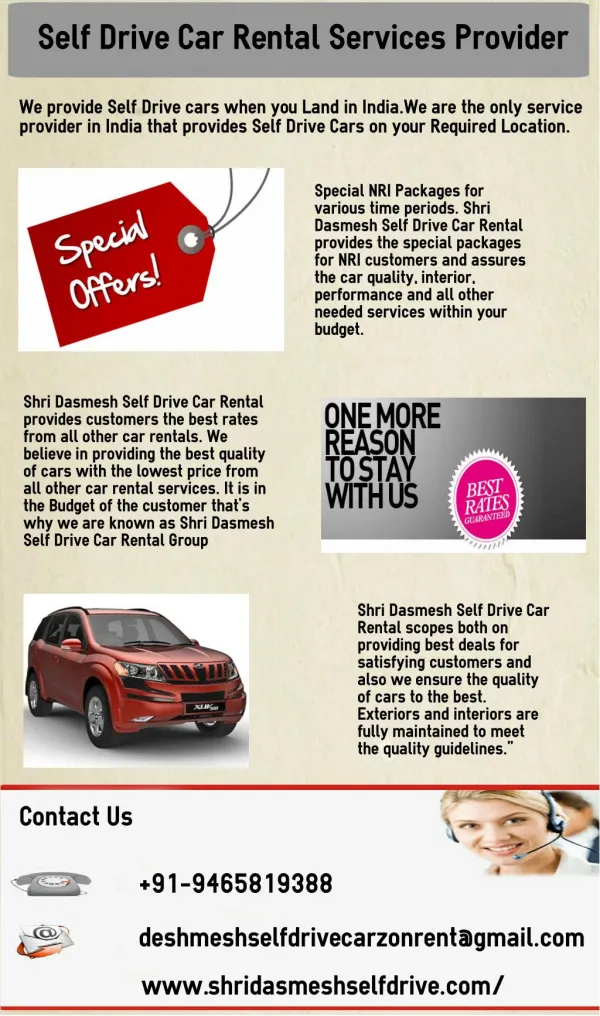 Self Drive Car Rental Jalandhar