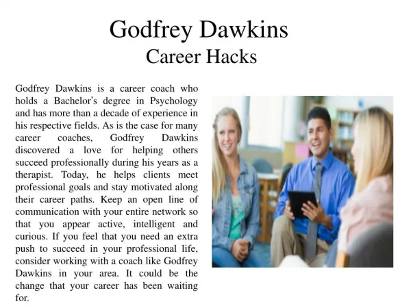 Godfrey Dawkins-Career Hacks