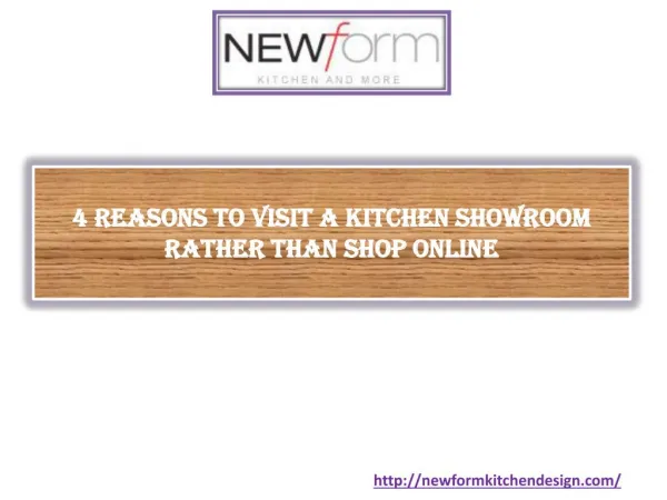 4 Reasons to Visit a Kitchen Showroom Rather Than Shop Online