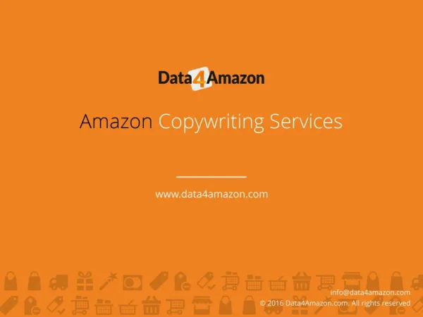 Amazon Copywriting Services - Data4Amazon