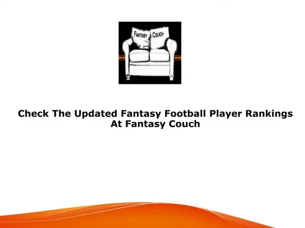 Fantasy Football Player Rankings