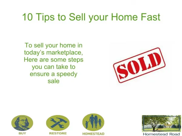 How to Sell Your House Fast - 10 Proven Tips and Ideas
