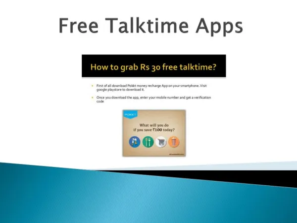 Free Talktime Apps