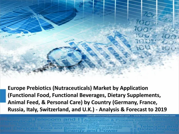 Europe Prebiotics (Nutraceuticals) Market is looking for great success in upcoming years