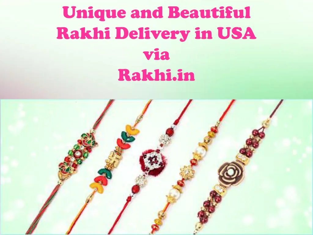 unique and beautiful rakhi delivery in usa via rakhi in